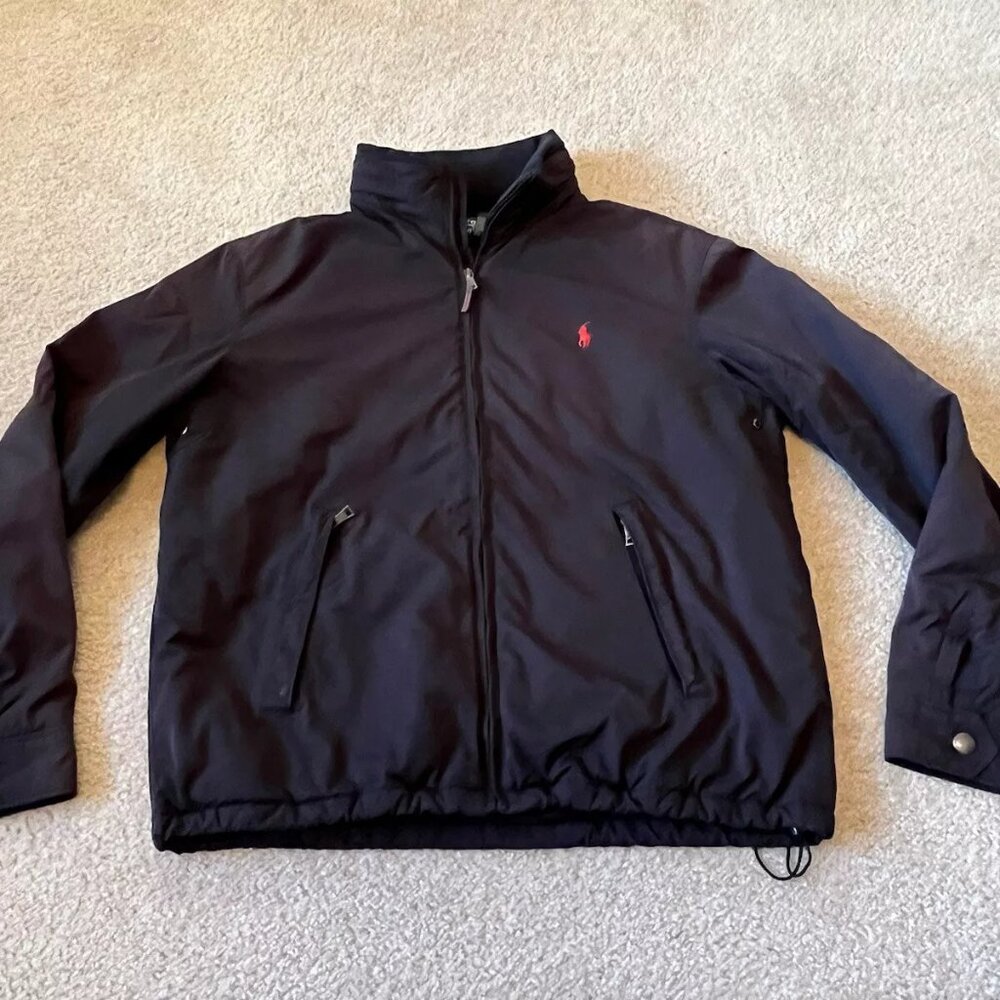 Polo Ralph Lauren Fleece Lined Windbreaker Black Large